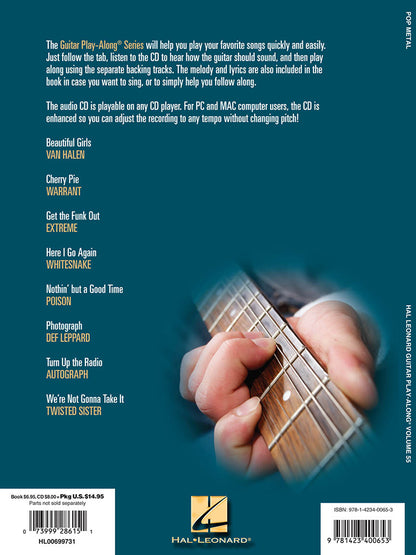 Pop Metal Guitar Playalong Volume 55 BK/CD