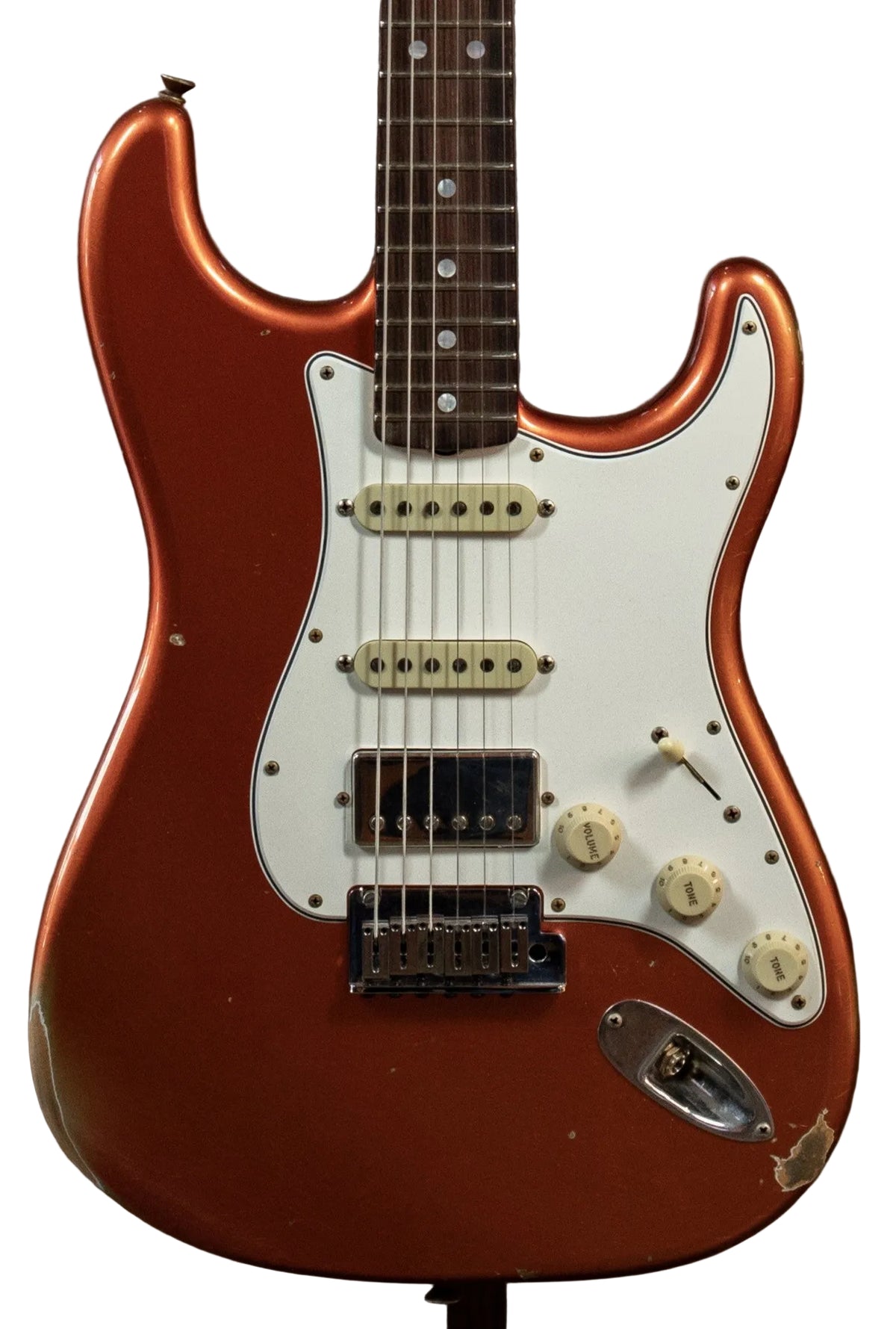 Fender Custom Shop Limited Edition HSS Stratocaster Relic in Faded Aged Melon Candy