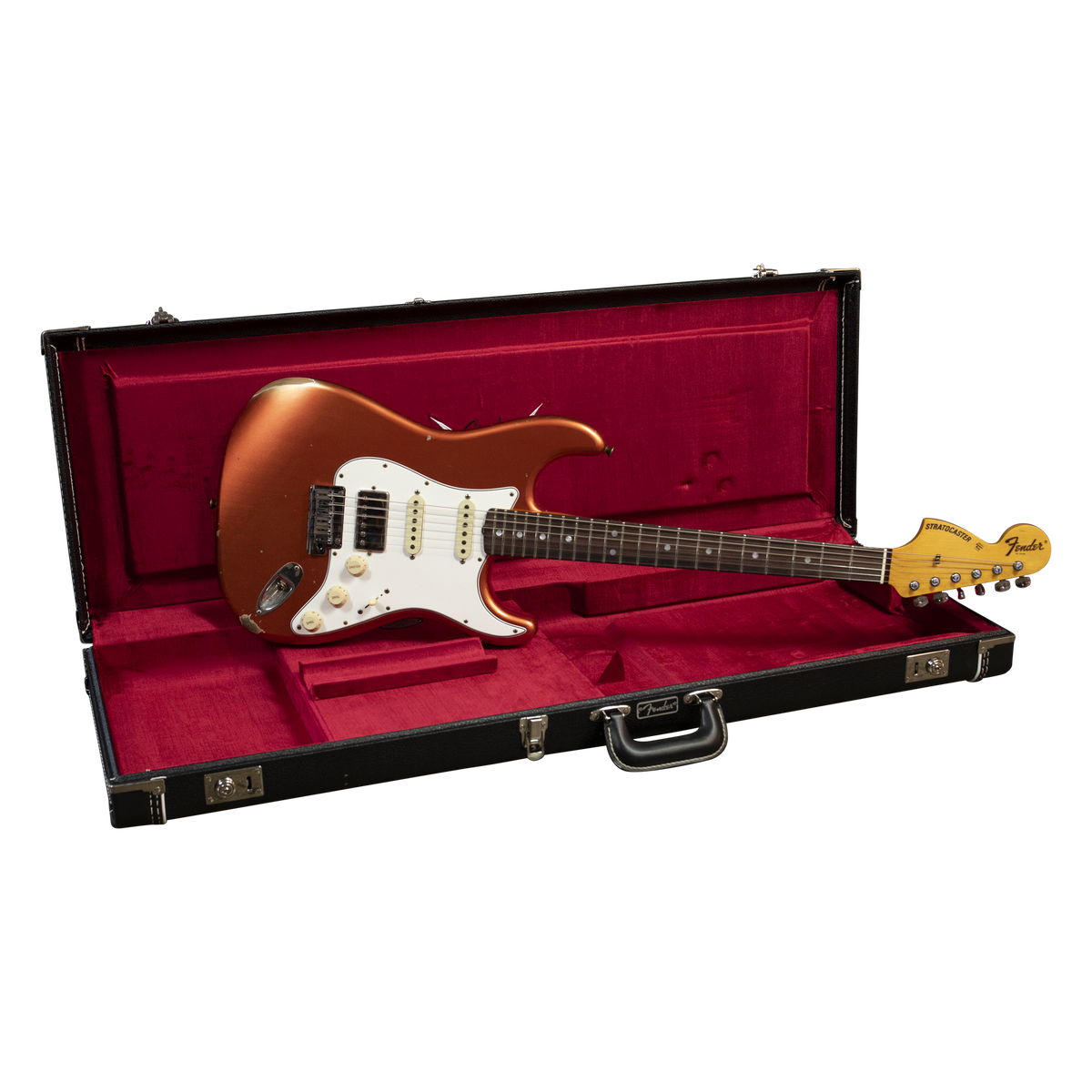 Fender Custom Shop Limited Edition HSS Stratocaster Relic in Faded Aged Melon Candy