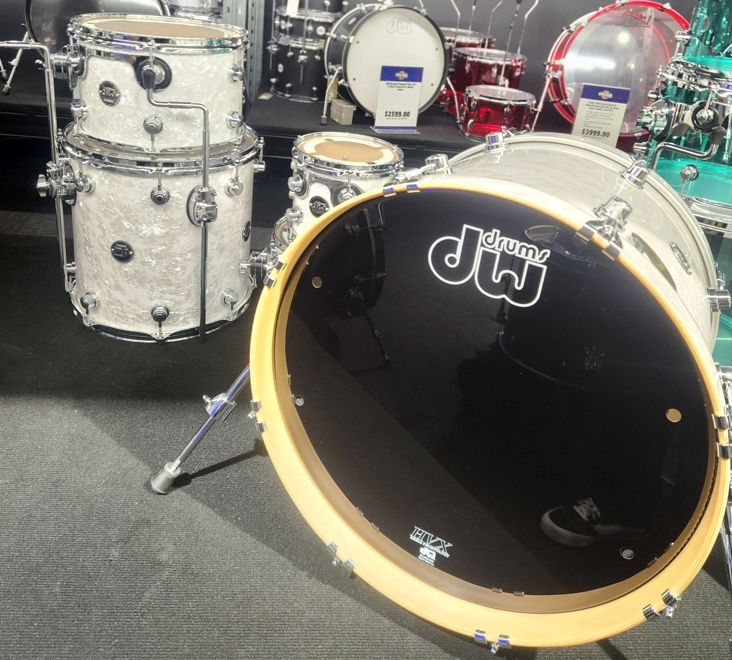 DW Performance Series 5-Piece Shell Pack in White Marine