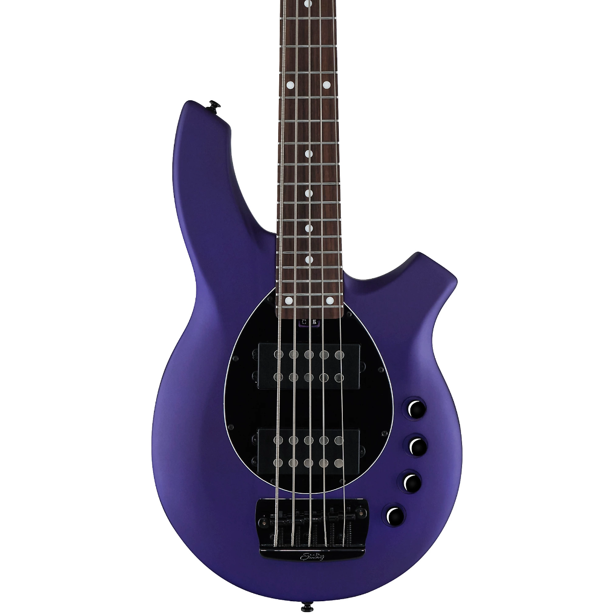 Sterling By Music Man Bongo 5 String Bass Guitar in Firemist Purple