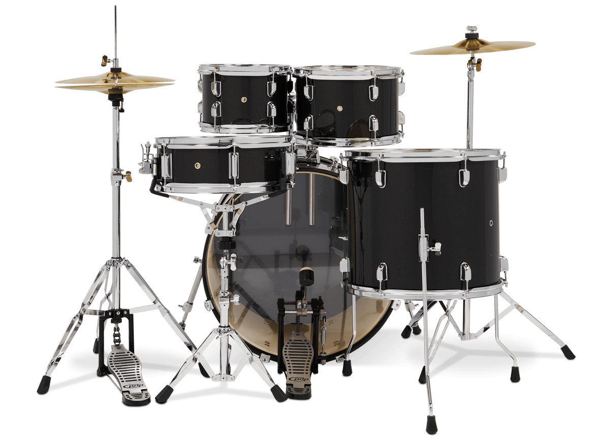 PDP Center Stage 22" 5 Piece Drum Kit in Black Onyx