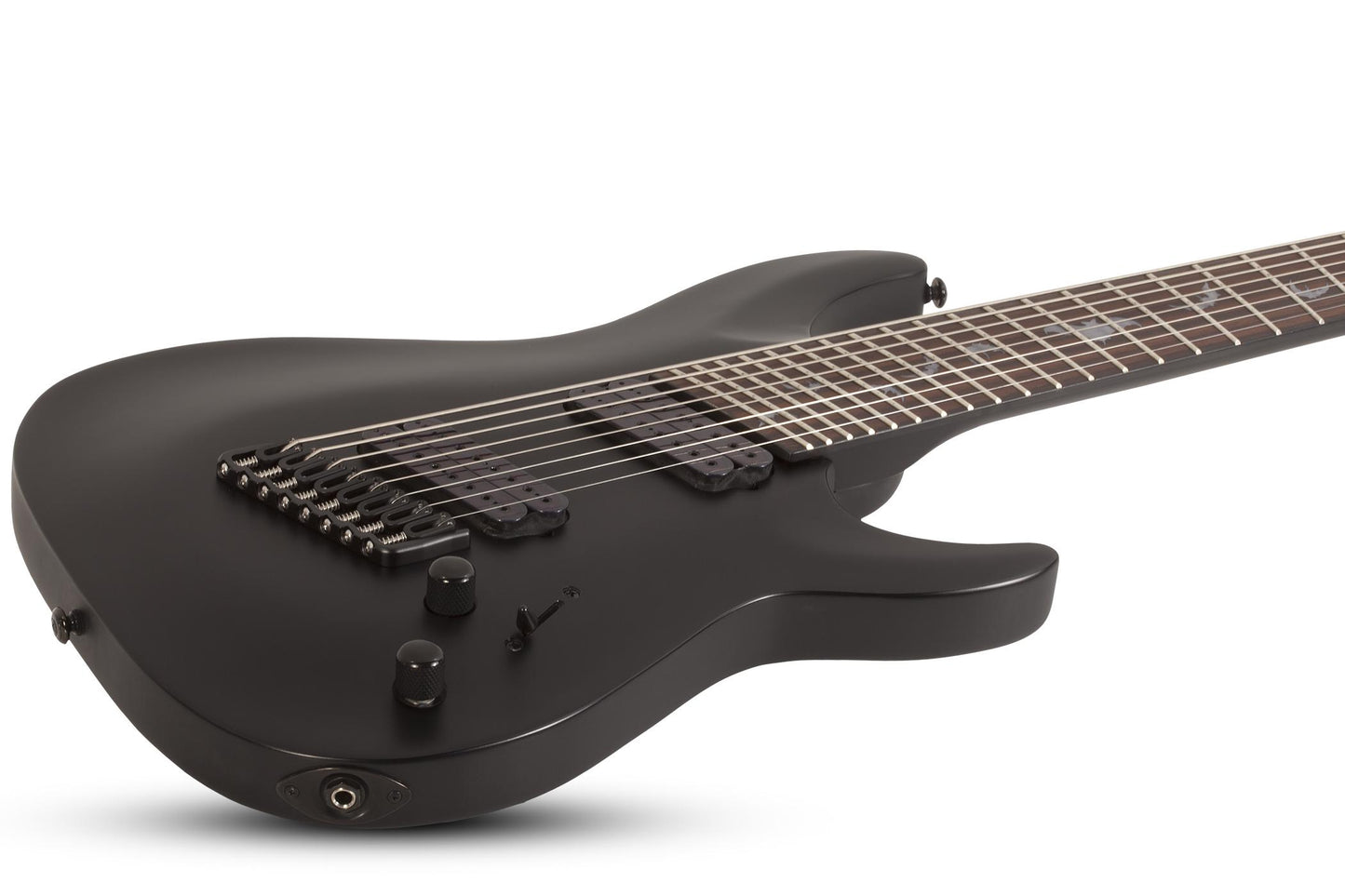Schecter Damien 8 Multiscale 8 String in Satin Black