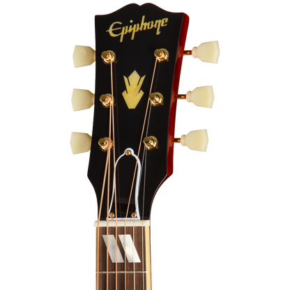 Epiphone 1960 Hummingbird Reissue Acoustic Electric Guitar in Heritage Cherry Sunburst