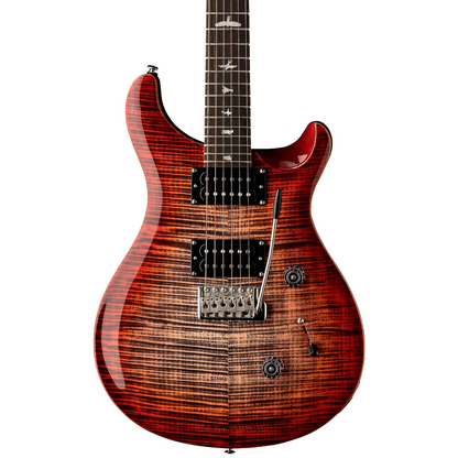 PRS SE Custom 24 Electric Guitar in Charcoal Cherry Burst