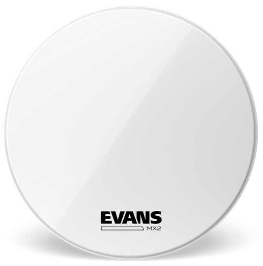 Evans MX2 White Marching 22" Bass Drum Head
