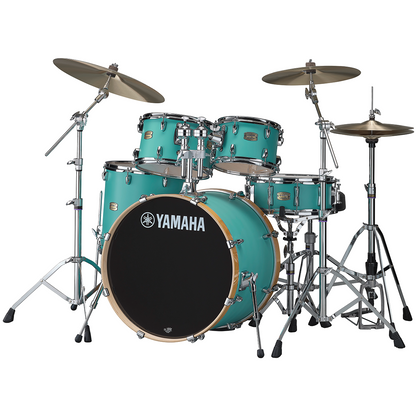 Yamaha Stage Custom Birch Kit Euro 5-Piece Shell Pack in Matte Surf Green