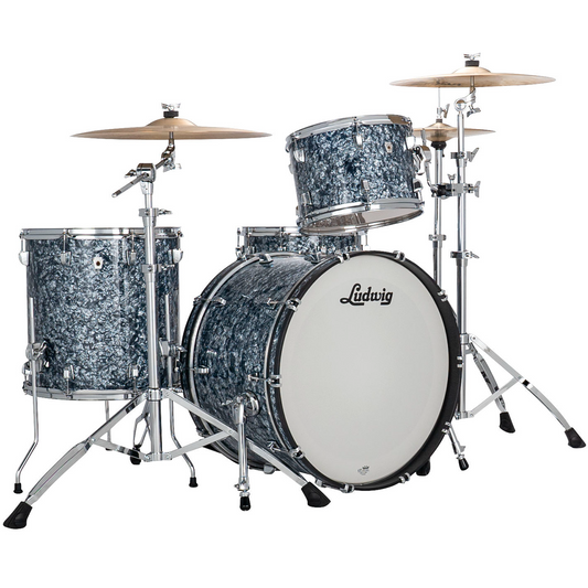 Ludwig NeuSonic FAB 3-Piece Shell Pack in Steel Blue Pearl
