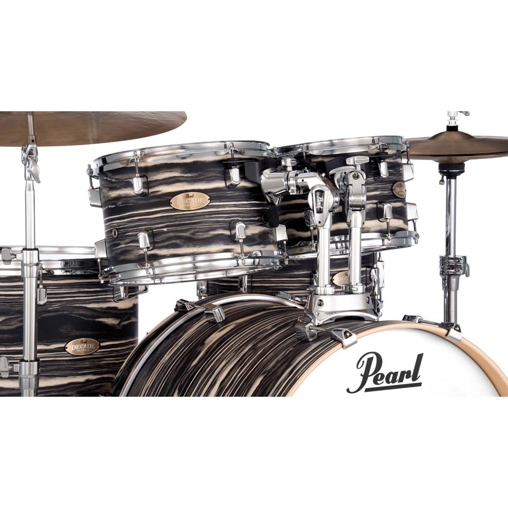 Pearl Decade Maple Artisan 5-Piece Fusion Plus Drum Kit in Black Satin Marble