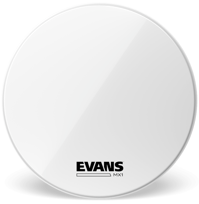 Evans MX1 White Marching 28" Bass Drum Head