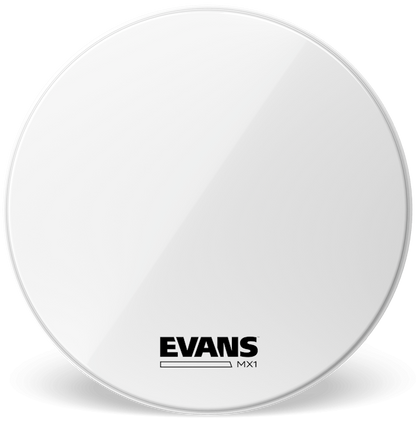Evans MX1 White Marching 28" Bass Drum Head
