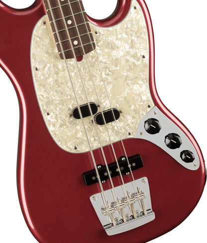 Fender American Performer Mustang Bass, Rosewood Fingerboard in Aubergine