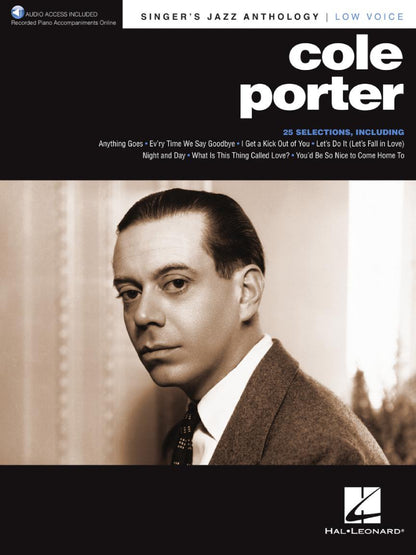 Cole Porter Singer's Jazz Anthology Low Voice BK/OLA