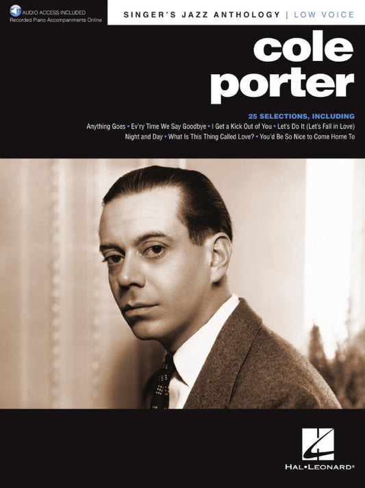 Cole Porter Singer's Jazz Anthology Low Voice BK/OLA
