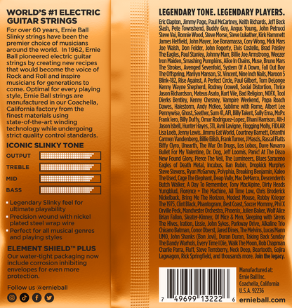 Ernie Ball Hybrid Slinky Nickel Wound Electric Guitar Strings 9-46 Gauge 3 Pack