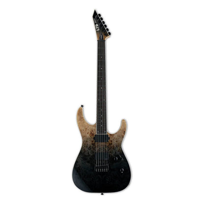 ESP LTD M-1000HT Burled Poplar Top in Black Fade