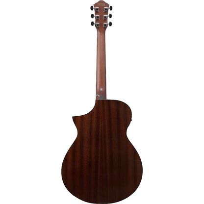 Ibanez AEWC16QA Acoustic Guitar in Transparent Black Sunburst High Gloss top, Dark Brown High Gloss back and sides