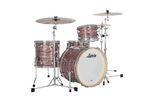 Ludwig Classic Maple Downbeat 20" Shell Pack (12T, 14FT, 20BD) in Pink Oyster