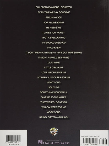 Best of Nina Simone Original Keys for Singers