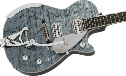 Gretsch G6134T-58 Limited Edition Penguin with String-Thru Bigsby Electric Guitar in Light Blue Pearl