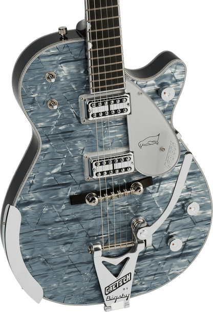Gretsch G6134T-58 Limited Edition Penguin with String-Thru Bigsby Electric Guitar in Light Blue Pearl