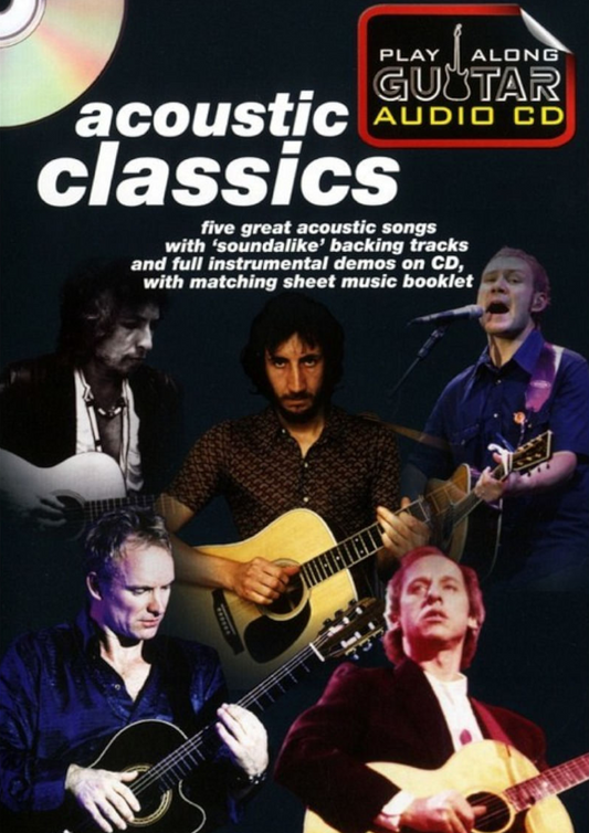 Play Along Guitar Acoustic Classics Book & CD