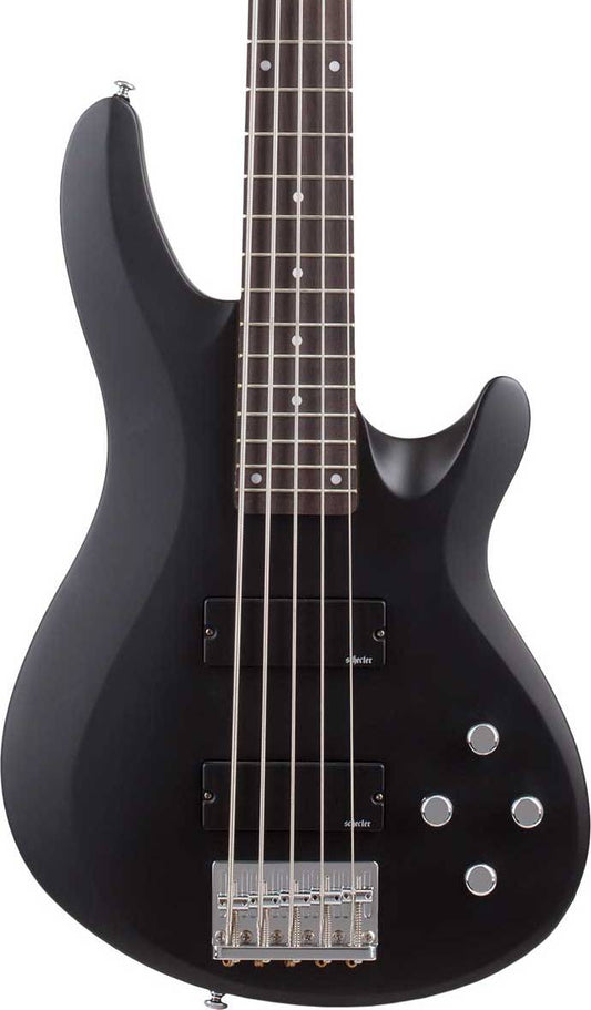 Schecter C-5 Deluxe Bass Guitar in Satin Black