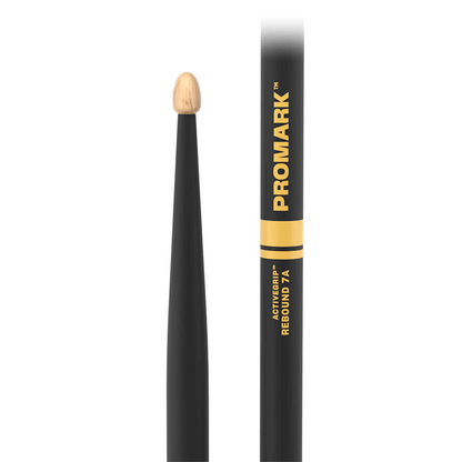 Promark Rebound 7A ActiveGrip Hickory Drumstick Acorn Wood Tip