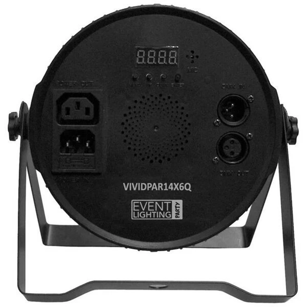 Event Lighting Party VIVIDPAR14X6Q Vivid Series LED Par with 14 x 6w RGBW LEDs