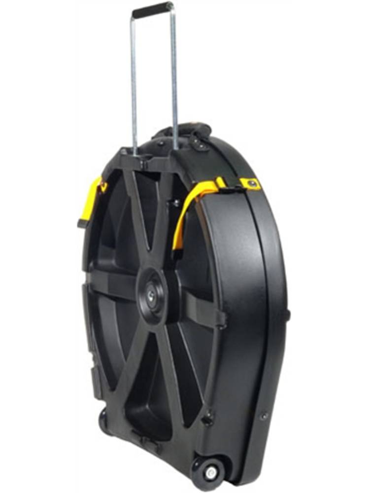 Hardcase 24" Black Cymbal Case 12 Cymbals with Wheels