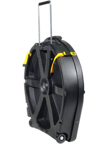 Hardcase 24" Black Cymbal Case 12 Cymbals with Wheels