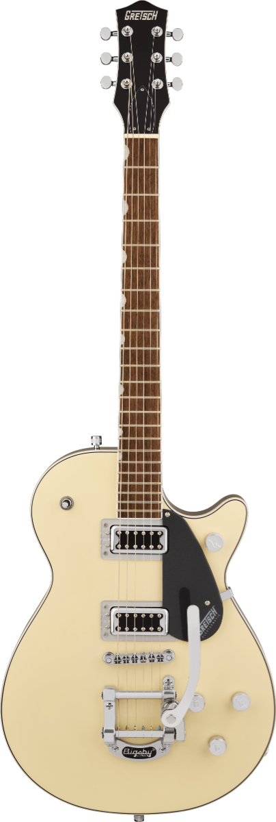 Gretsch G5230T Electromatic Jet FT Single-Cut with Bigsby Electric Guitar in Two-Tone Vintage White/ London Grey