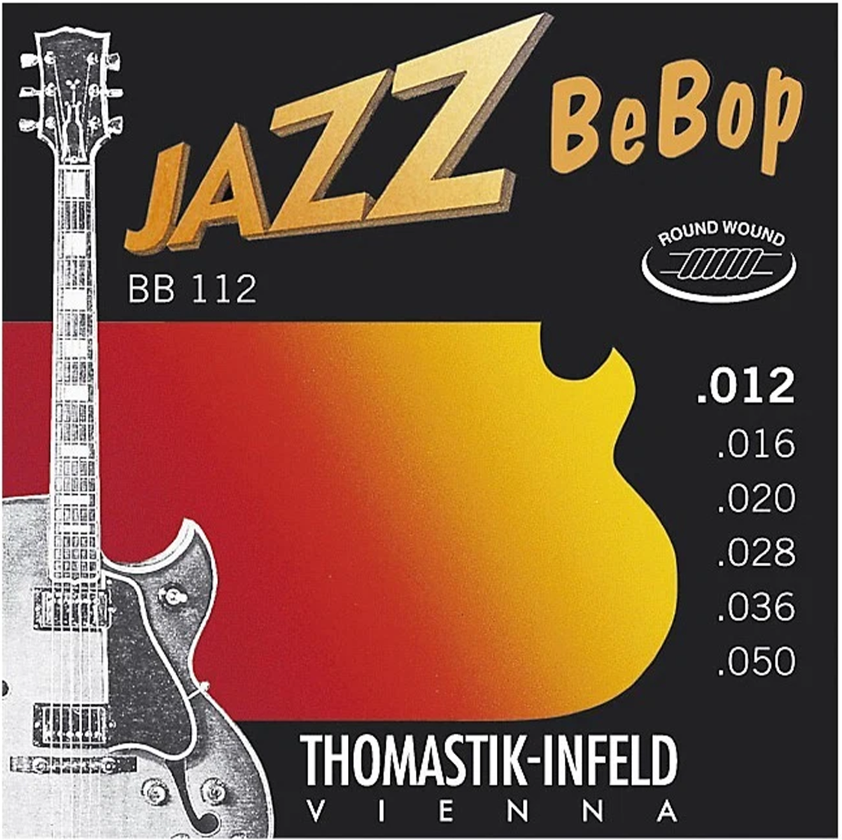 Thomastik Jazz BeBop Roundwound Electric Guitar Strings Set Light .012-.050 Gauge