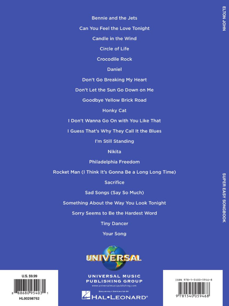 Elton John Super Easy Songbook