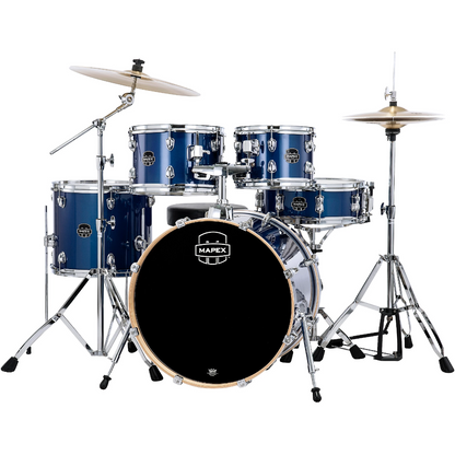 Mapex Venus 5 Piece Fusion Drum Set in Blue Sky Sparkle