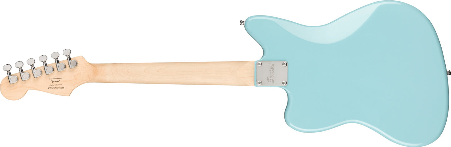Squier Mini Jazzmaster HH, Maple Fingerboard in Daphne Blue