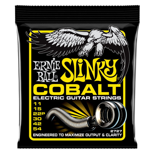 Ernie Ball Cobalt Beefy Slinky Electric Guitar Strings Set 2 PACK 11-54 Gauge