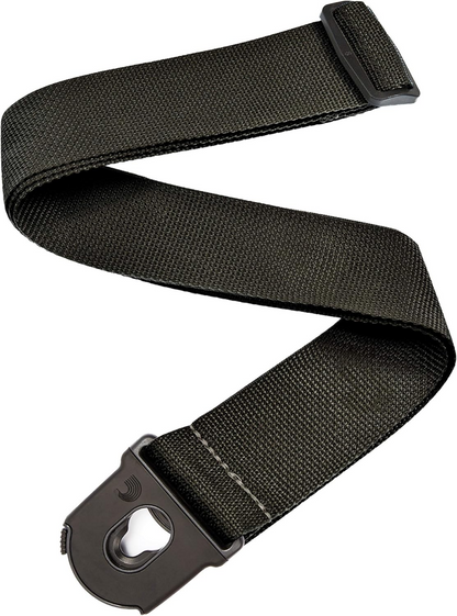 D'Addario Planet Waves 50MM 2" Planet Lock Polypropylene Guitar Strap in Black