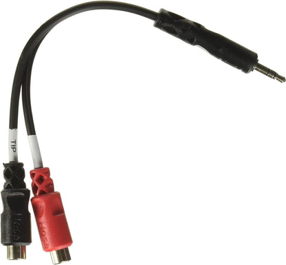 Hosa YRA154 3.5 mm TRS to Dual RCAF Stereo Breakout Cable