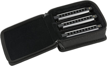 Fender Blues Deluxe Harmonica Pack of 3