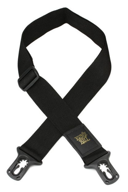 Ernie Ball Polypro PolyLock Guitar Strap Or Bass Strap in Black