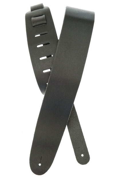D'Addario Basic Classic Leather Guitar Strap in Black