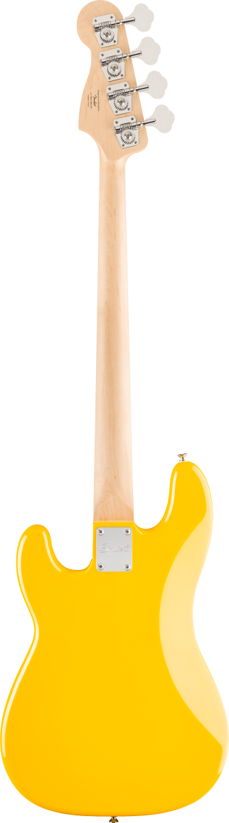 Squier FSR Squier Sonic Precision Bass, Maple Fingerboard, White Pickguard in Graffiti Yellow