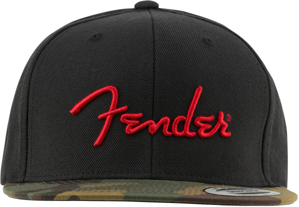 Fender Camo Flatbill One Size Fits Most Hat in Camo