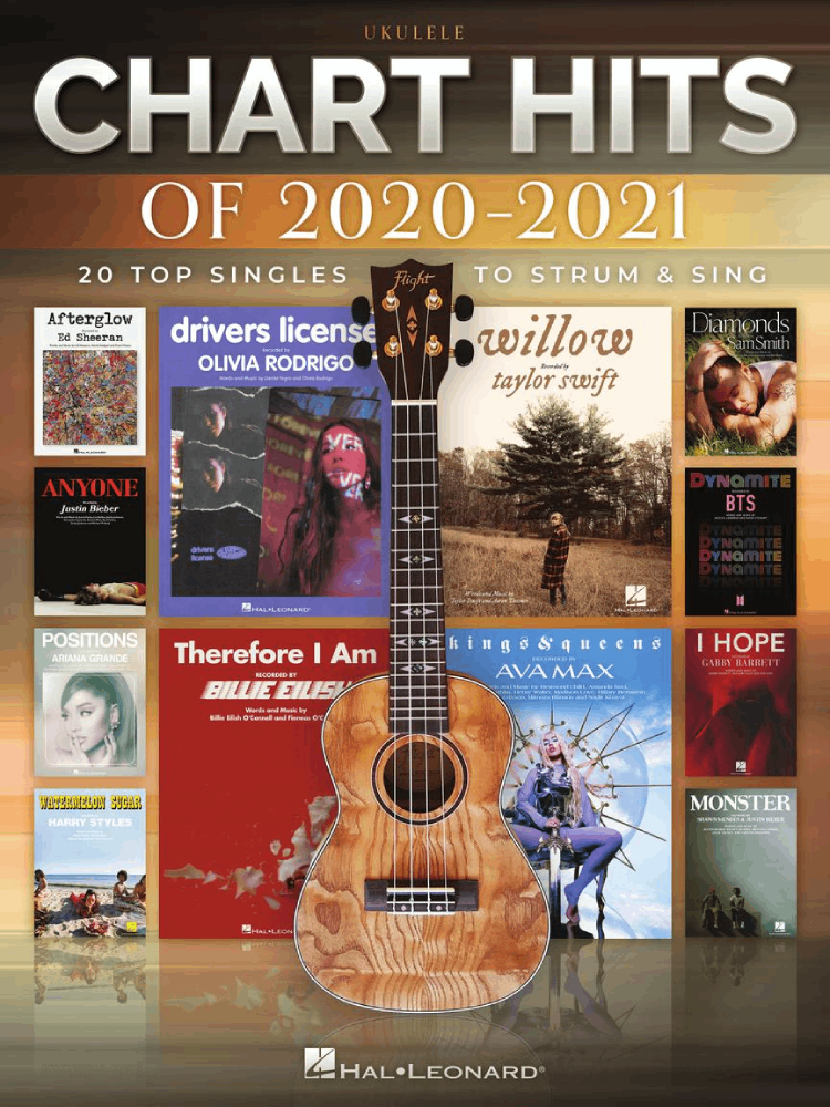 Sing Chart Chart Hits of 2020-2021 for Ukulele 20 Top Singles to Strum and Sing ...
