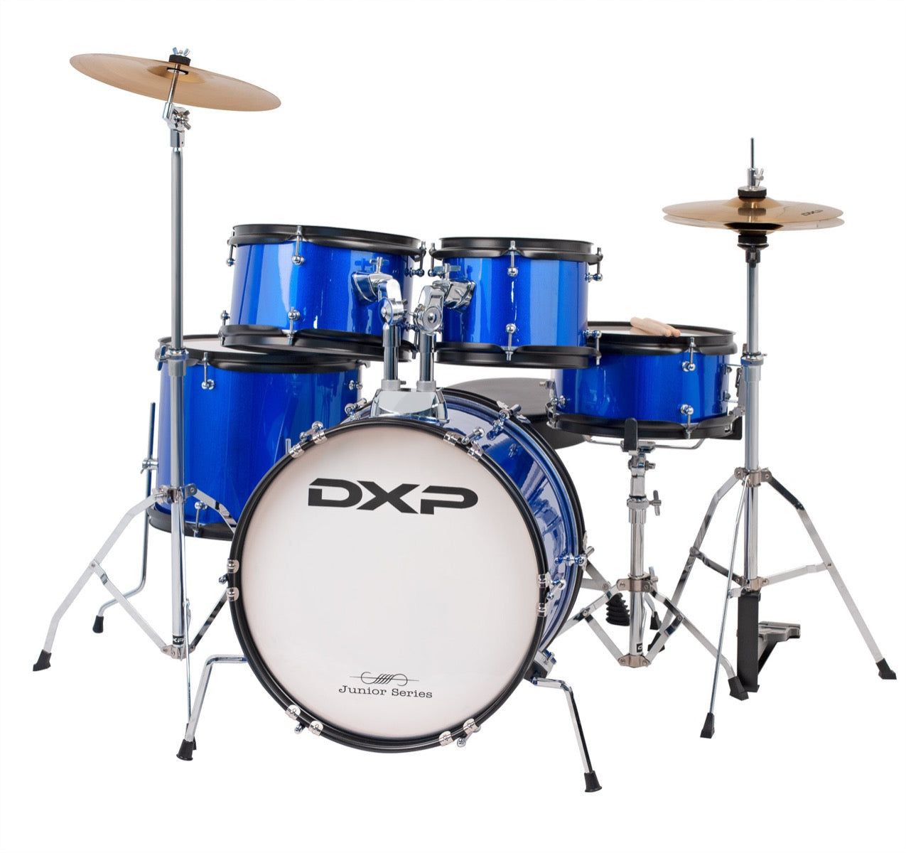 DXP Junior 5 Piece Drum Kit in Metallic Blue