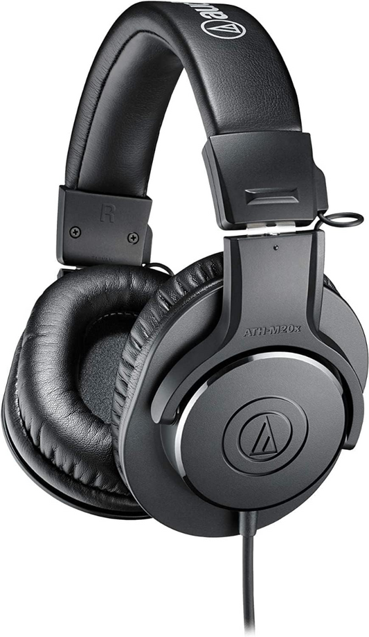 Audio Technica ATH-M20x Professional Studio Closed-back Monitoring Headphones in Black