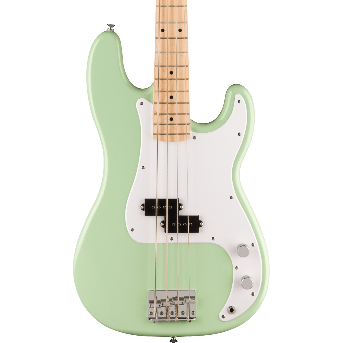 Squier FSR Squier Sonic Precision Bass, Maple Fingerboard, White Pickguard in Surf Green