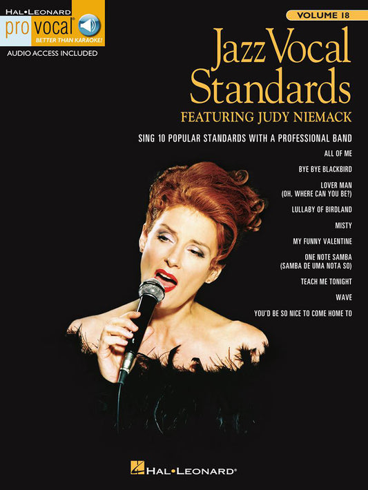 Jazz Vocal Standards Featuring Judy Niemack Pro Vocal Womens Volume 18 BK/CD