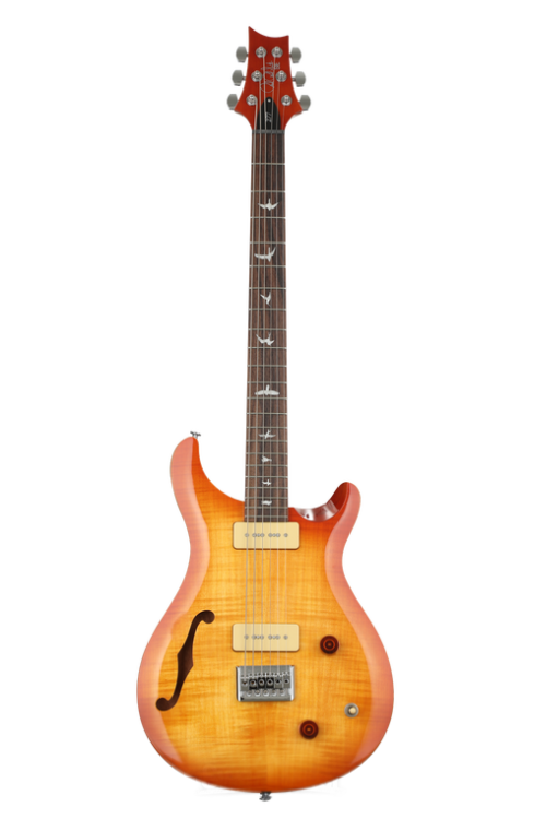 PRS Guitars SE 277 Baritone Semi Hollow Soapbar in Vintage Sunburst